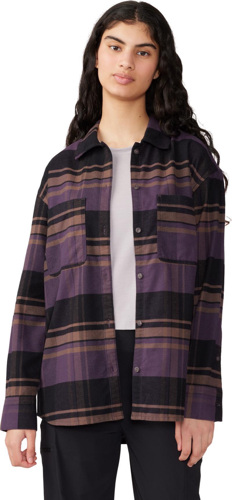 Dolores Flannel LS Shirt - Womens - Blurple 2