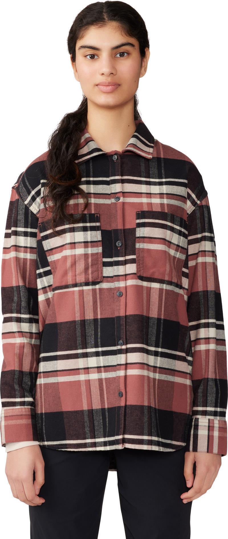 Dolores Flannel LS Shirt - Womens - Clay Earth 1