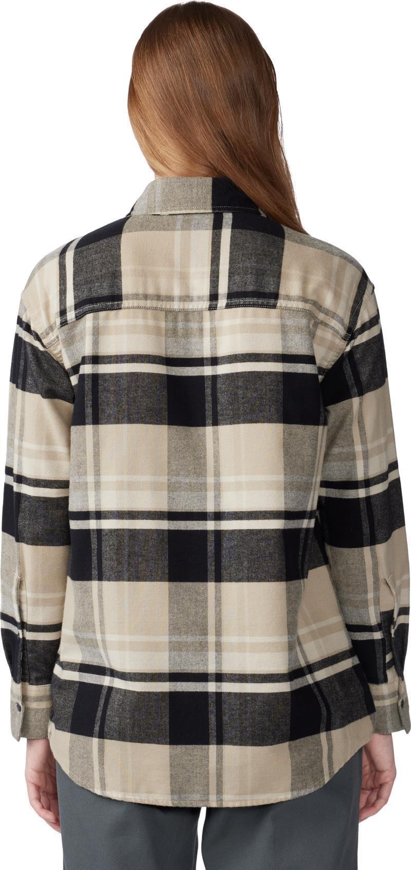 Dolores Flannel LS Shirt - Womens - Oyster Shell 5