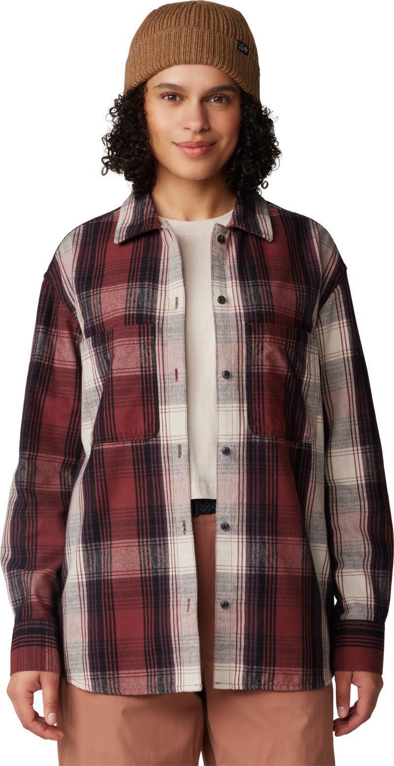 Dolores Flannel LS Shirt - Womens - Pluot Starlights Plaid 1
