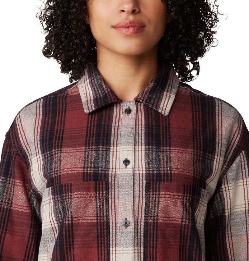 Dolores Flannel LS Shirt - Womens - Pluot Starlights Plaid 4