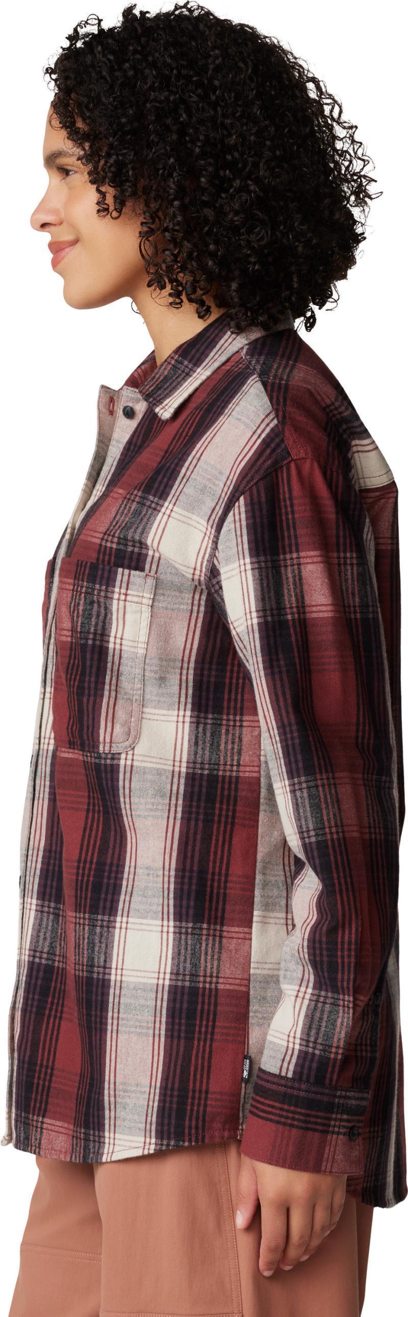 Dolores Flannel LS Shirt - Womens - Pluot Starlights Plaid 5