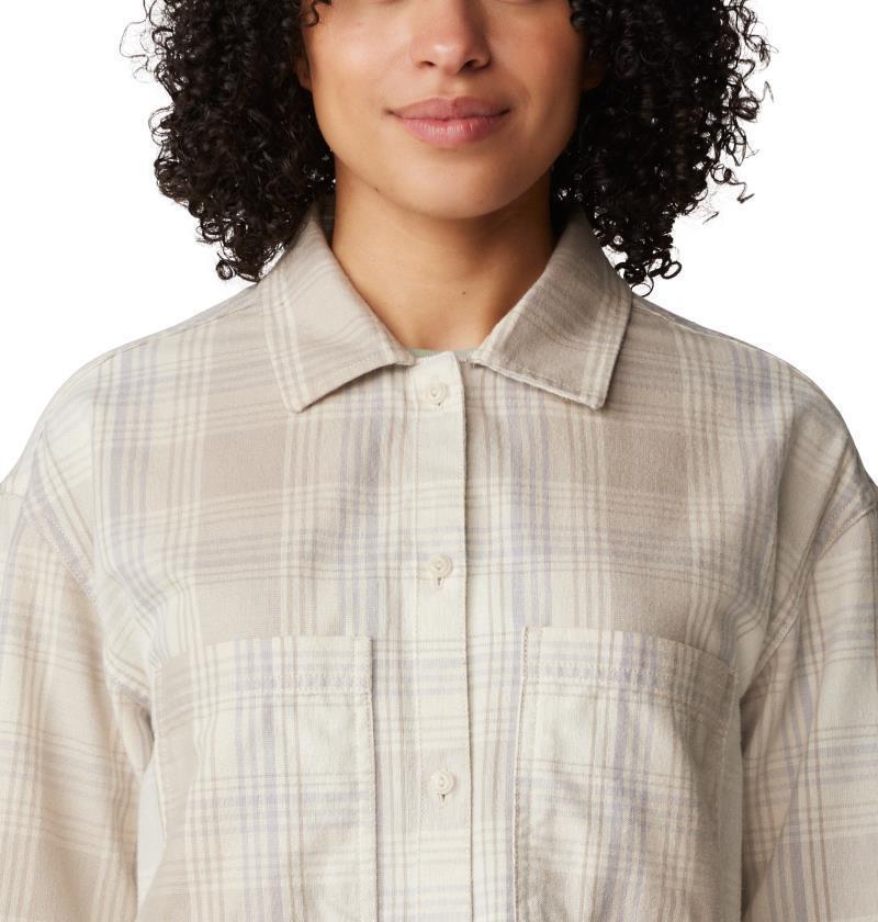 Dolores Flannel LS Shirt - Womens - Wild Oyster Starlights Plaid 4