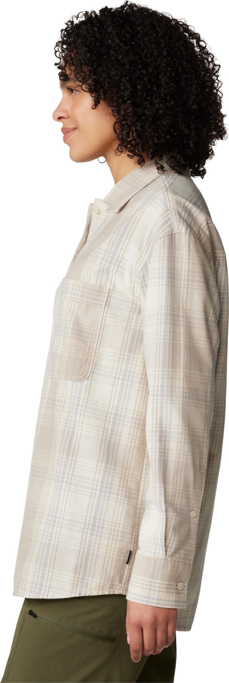 Dolores Flannel LS Shirt - Womens - Wild Oyster Starlights Plaid 5