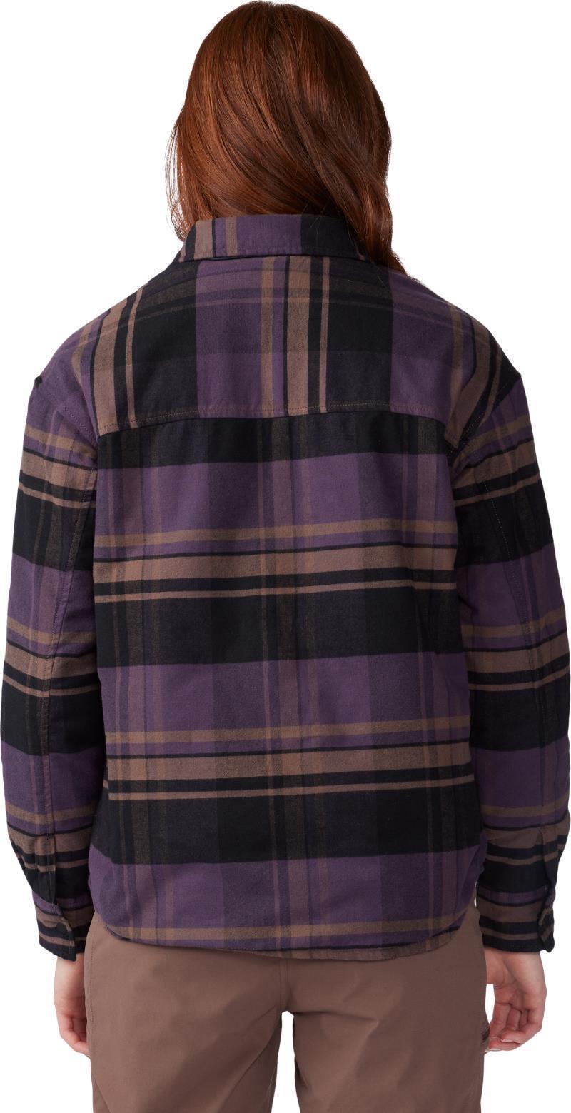Dolores Insulated Flannel Shacket - Womens - Blurple 4