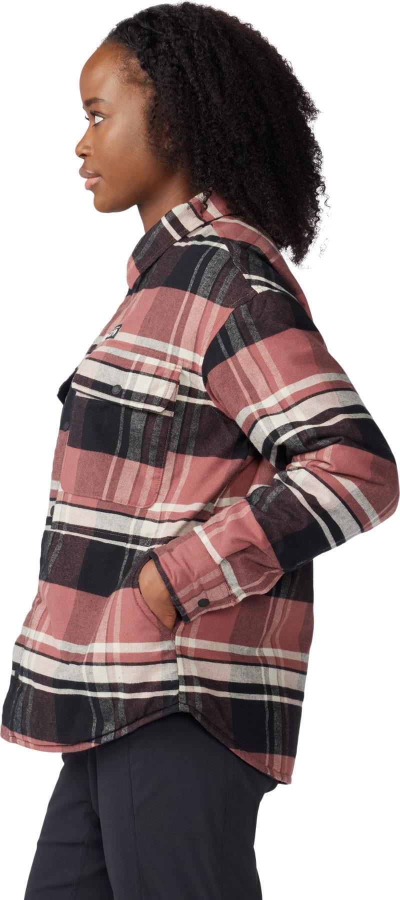 Dolores Insulated Flannel Shacket - Womens - Clay Earth 3
