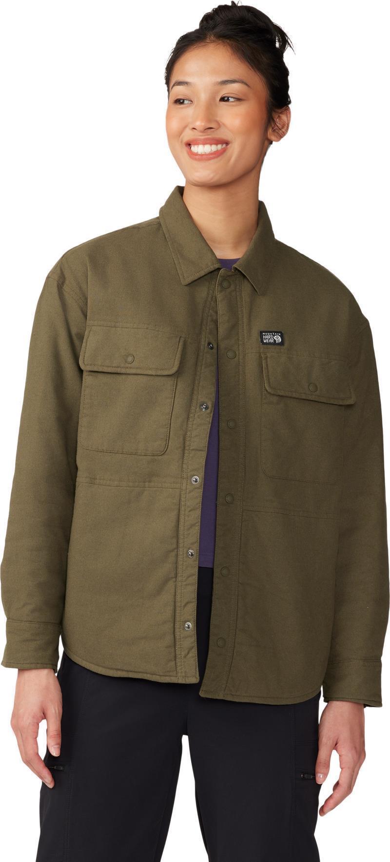 Dolores Insulated Flannel Shacket - Womens - Dark Pine 2