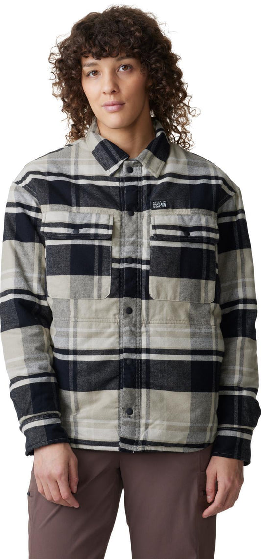 Dolores Insulated Flannel Shacket - Womens - Oyster Shell 1