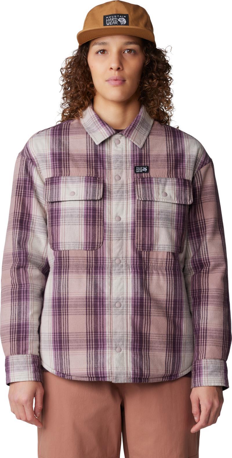 Dolores Insulated Flannel Shacket - Womens - Smoky Quartz Starlights Plaid 3