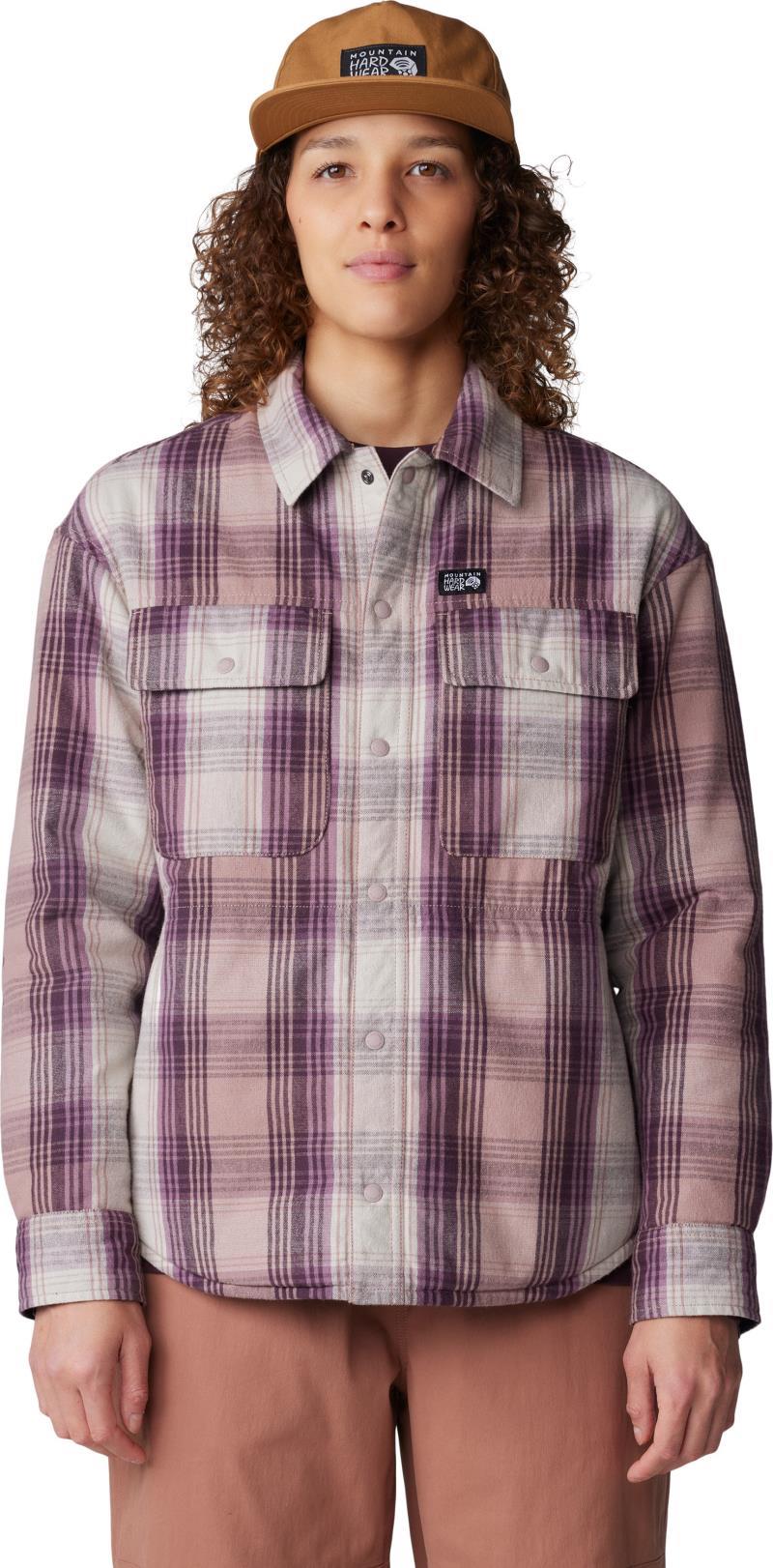 Dolores Insulated Flannel Shacket - Womens - Smoky Quartz Starlights Plaid 4