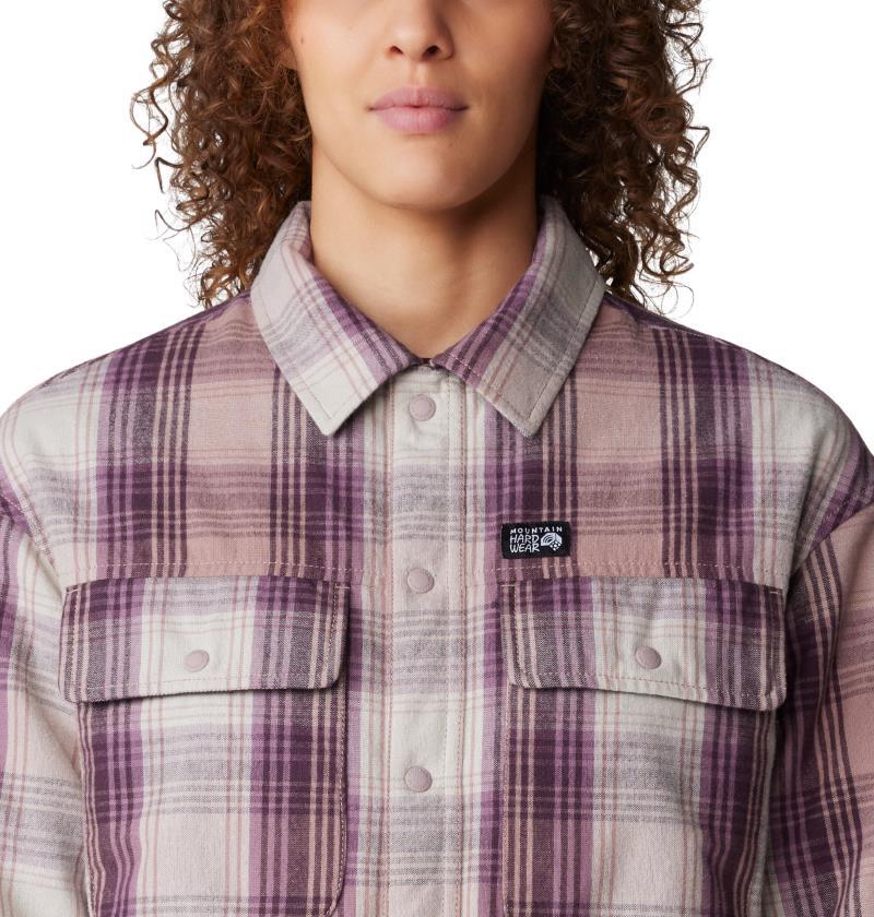 Dolores Insulated Flannel Shacket - Womens - Smoky Quartz Starlights Plaid 5