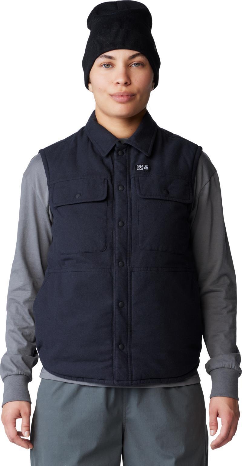 Dolores Insulated Flannel Vest - Womens - black 1