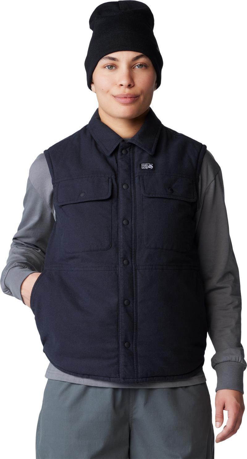 Dolores Insulated Flannel Vest - Womens - black 1