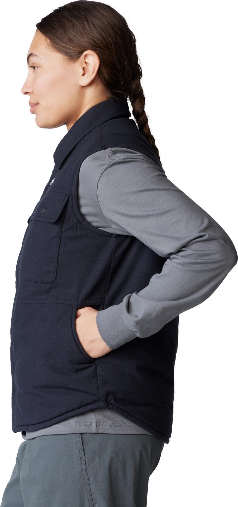 Dolores Insulated Flannel Vest - Womens - black 1