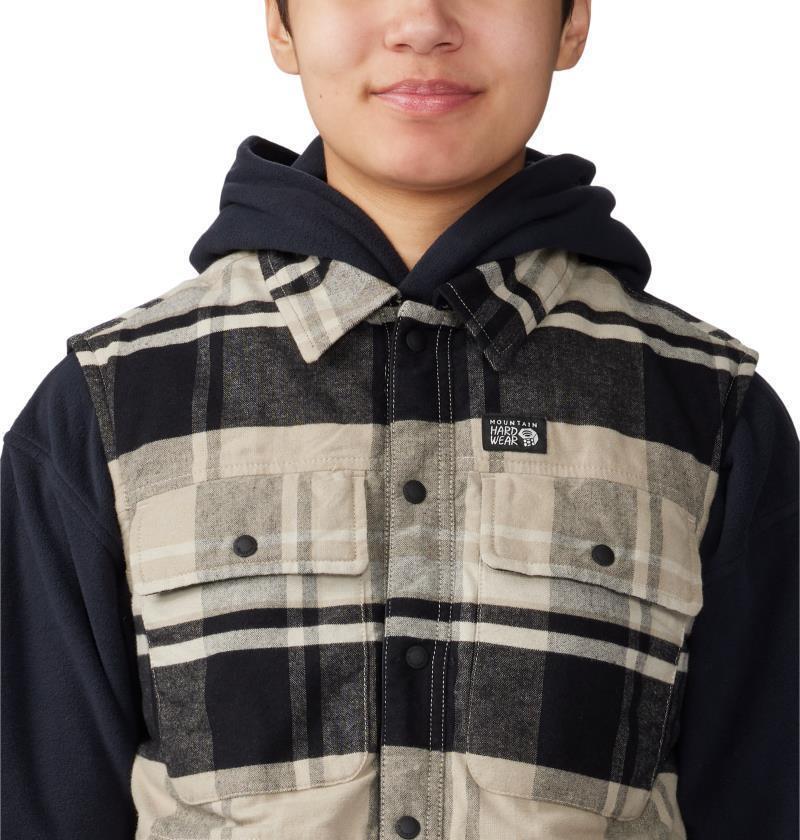 Dolores Insulated Flannel Vest - Womens - oyster shell 1