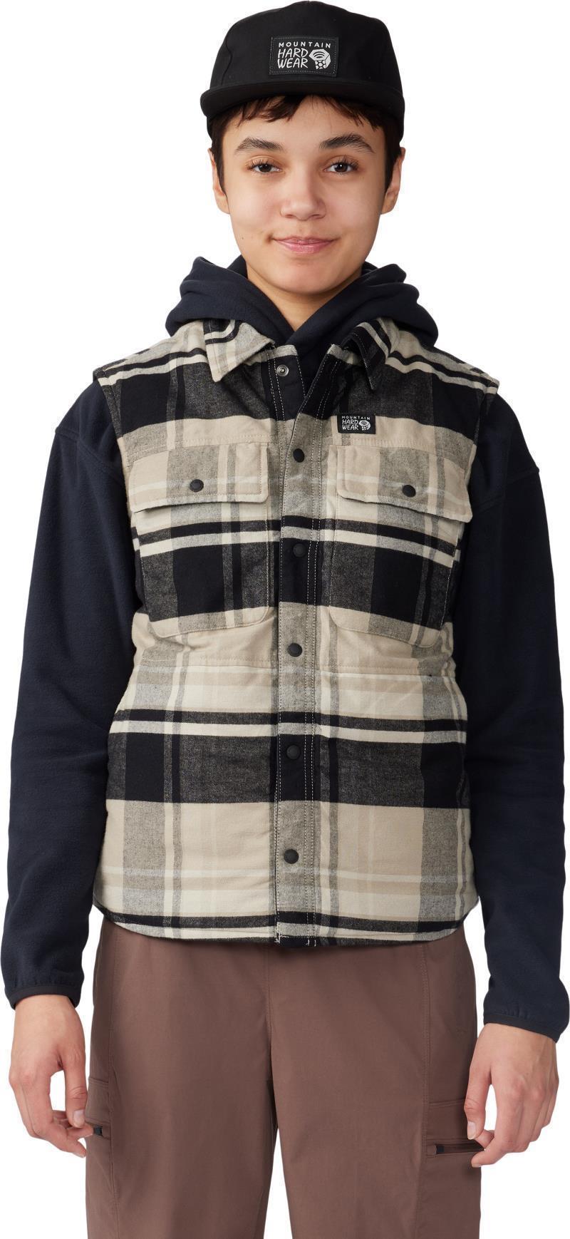 Dolores Insulated Flannel Vest - Womens - oyster shell 1