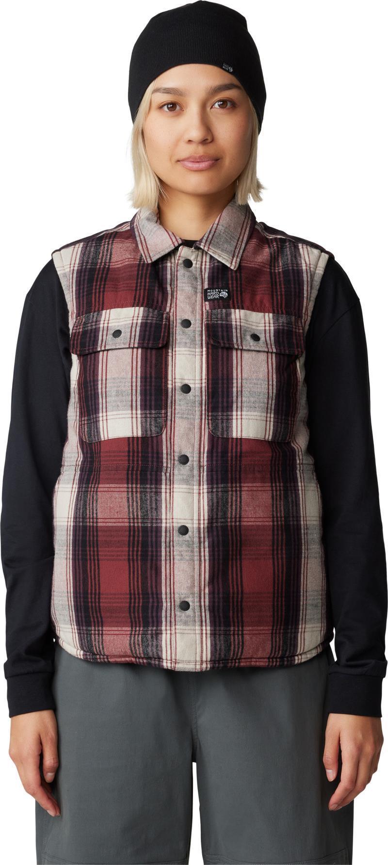 Dolores Insulated Flannel Vest - Womens - pluot starlights plaid 1