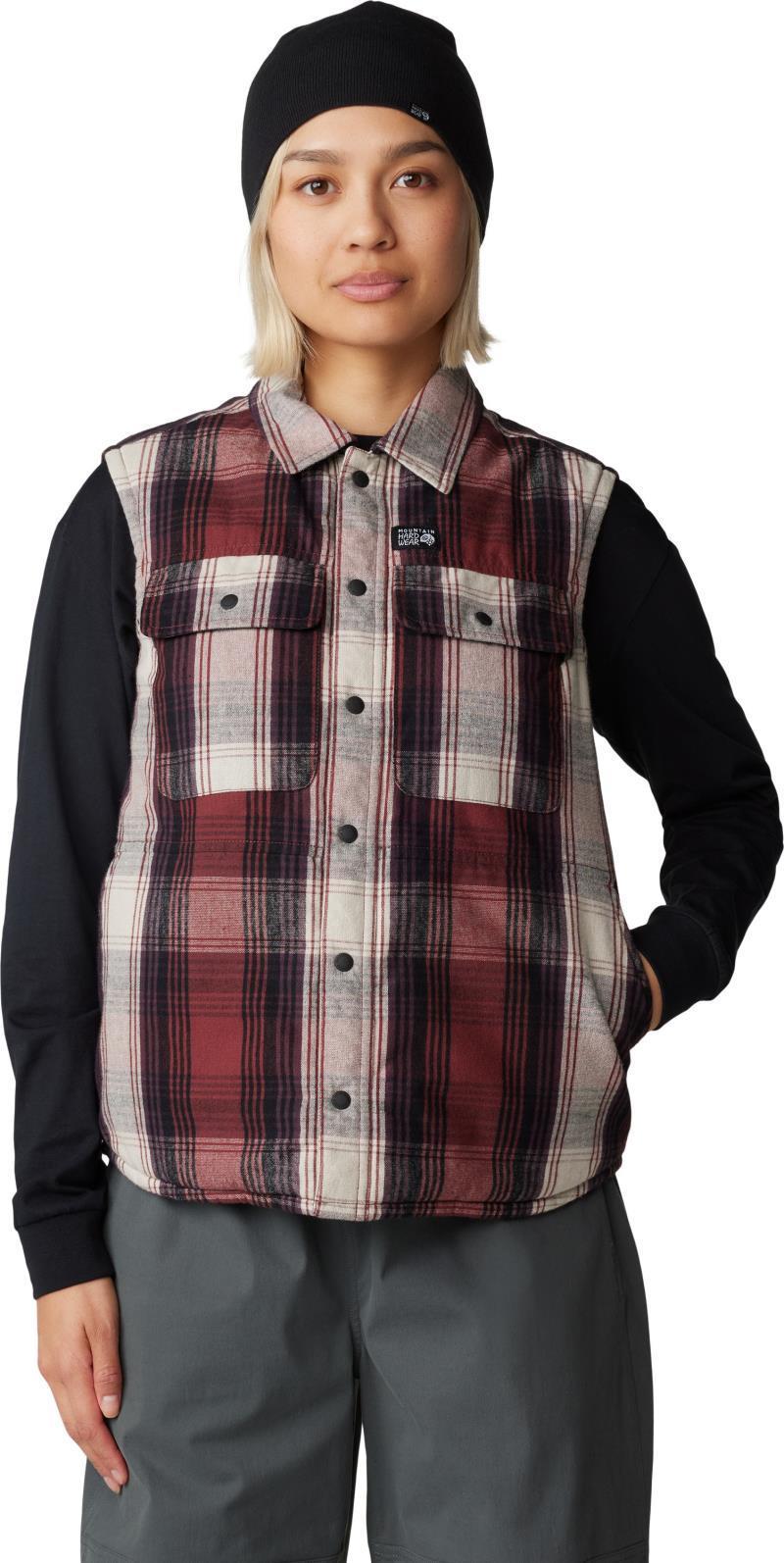 Dolores Insulated Flannel Vest - Womens - pluot starlights plaid 1