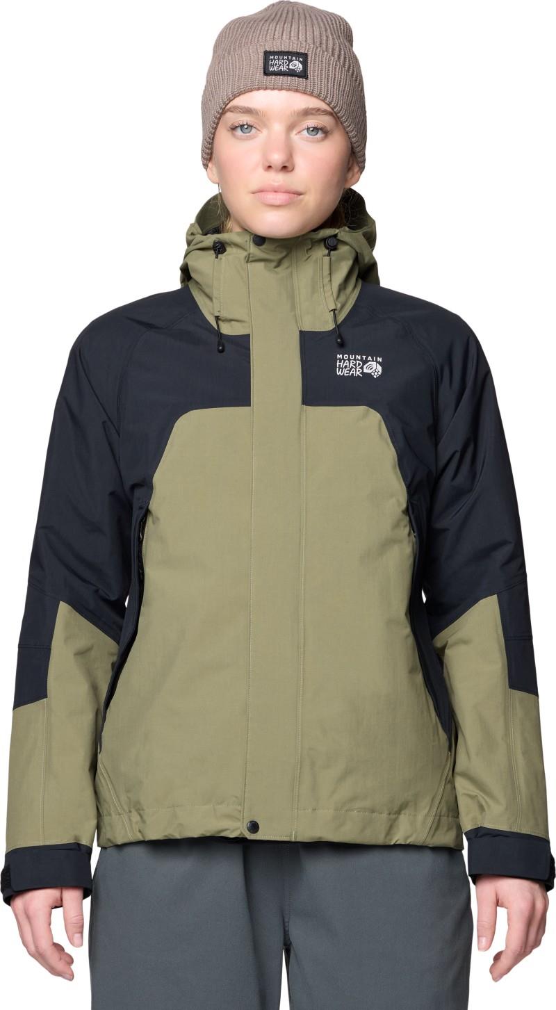 Dry Times Hooded Jacket - Womens - mission olive / black 1
