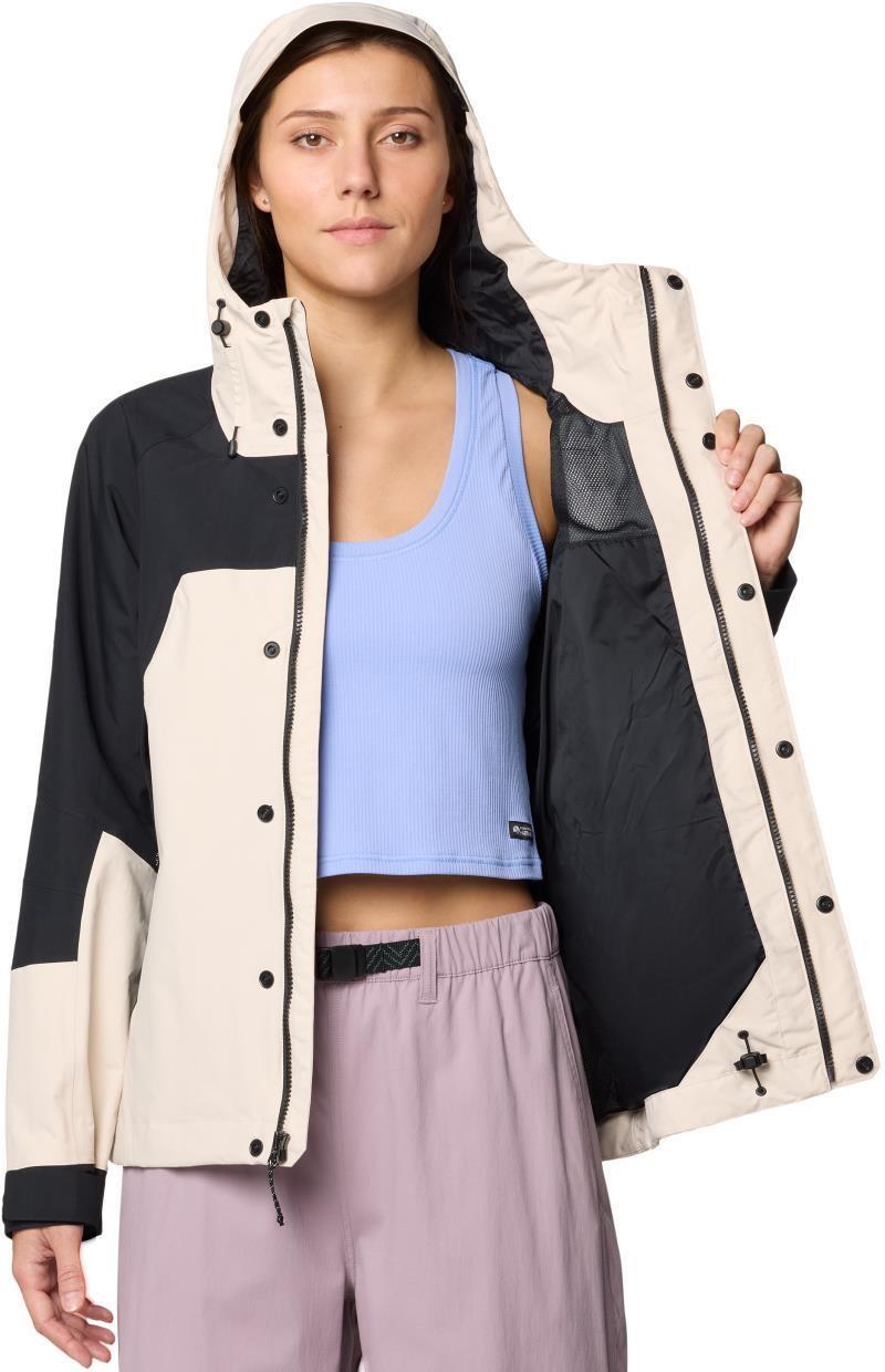 Dry Times Hooded Jacket - Womens - talc / black 1