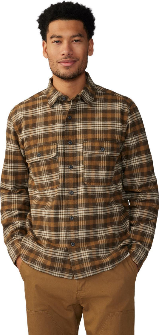 Dusk Creek Flannel LS Shirt - Mens - Corozo Nut Oslo Plaid 1