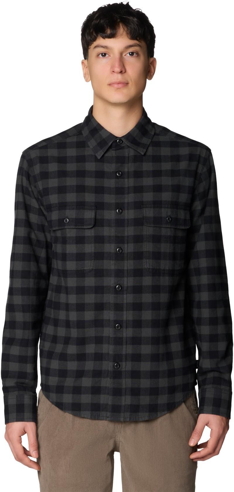 Dusk Creek LS Flannel Shirt - Mens - black mini buffalo check 1