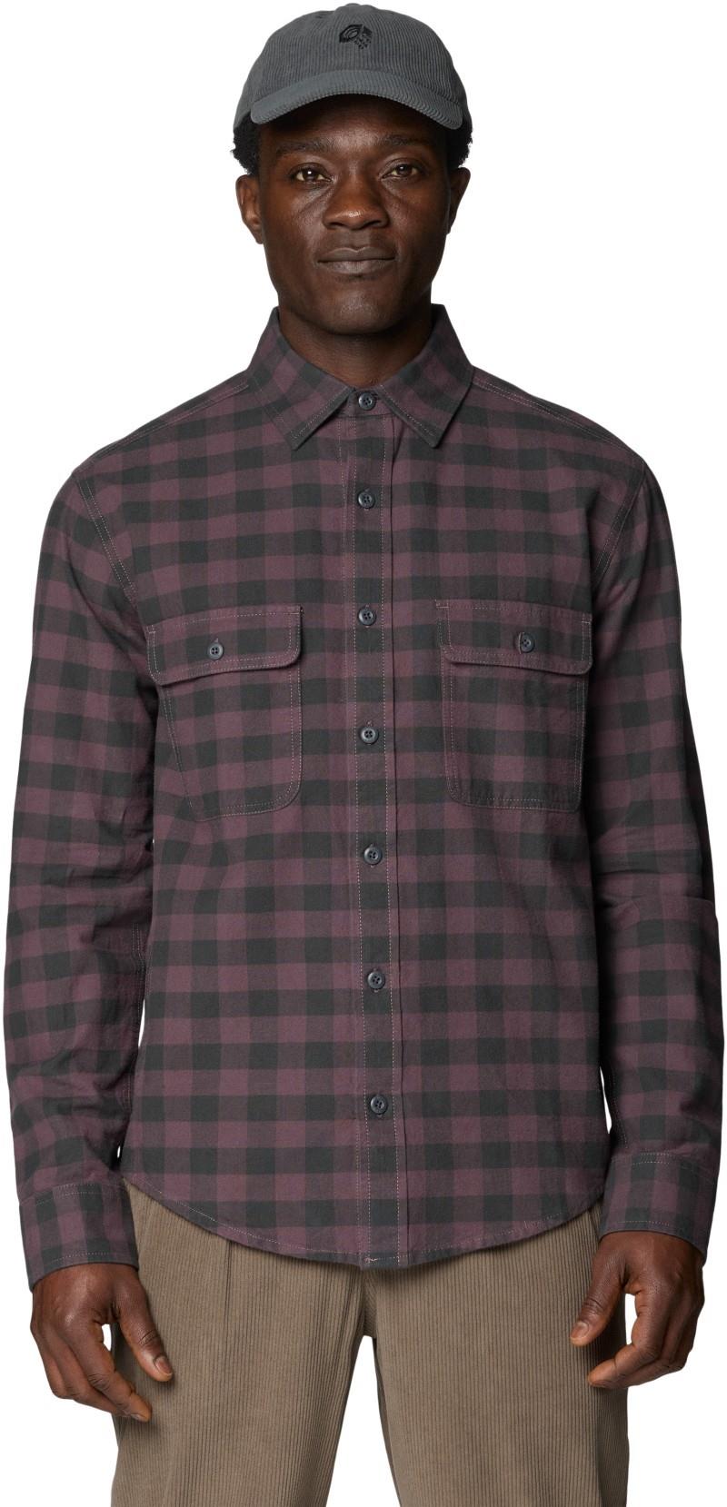 Dusk Creek LS Flannel Shirt - Mens - purple sage mini buffalo check 1