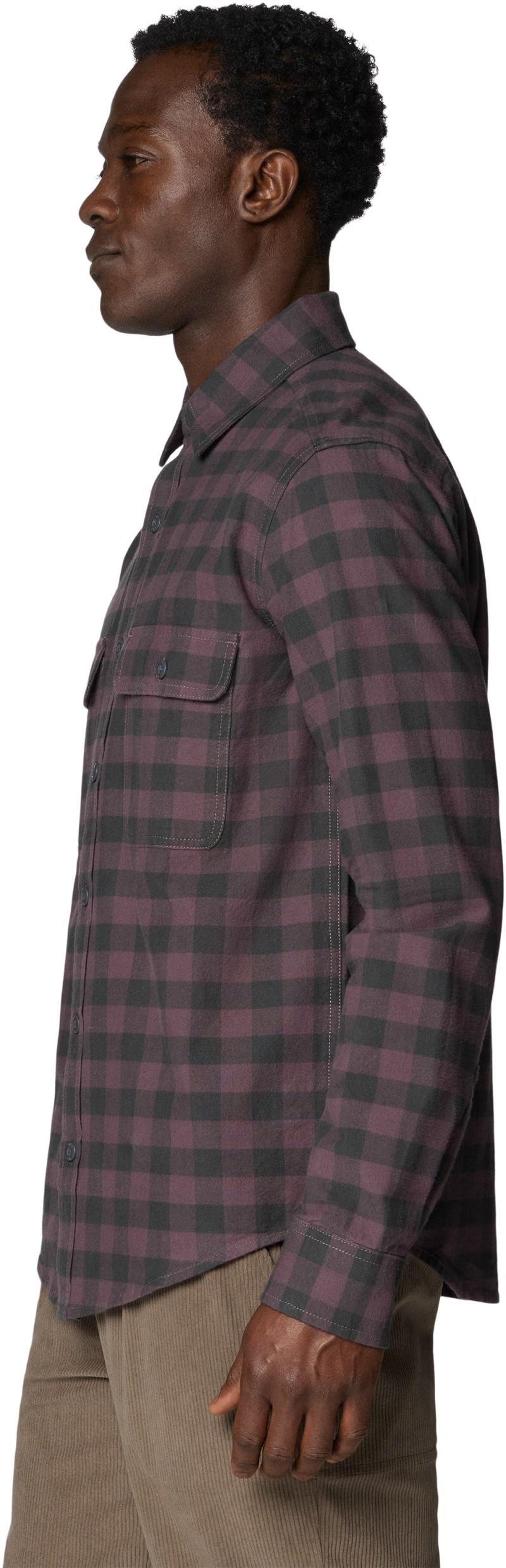 Dusk Creek LS Flannel Shirt - Mens - purple sage mini buffalo check 1