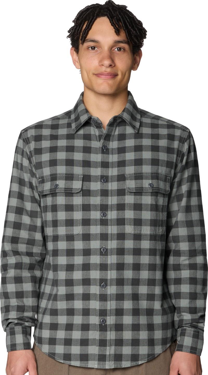 Dusk Creek LS Flannel Shirt - Mens - wet stone mini buffalo check 1