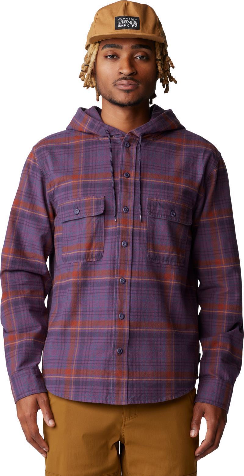 Dusk Creek LS Hooded Shirt - Mens - Blurple Bowline Plaid 1