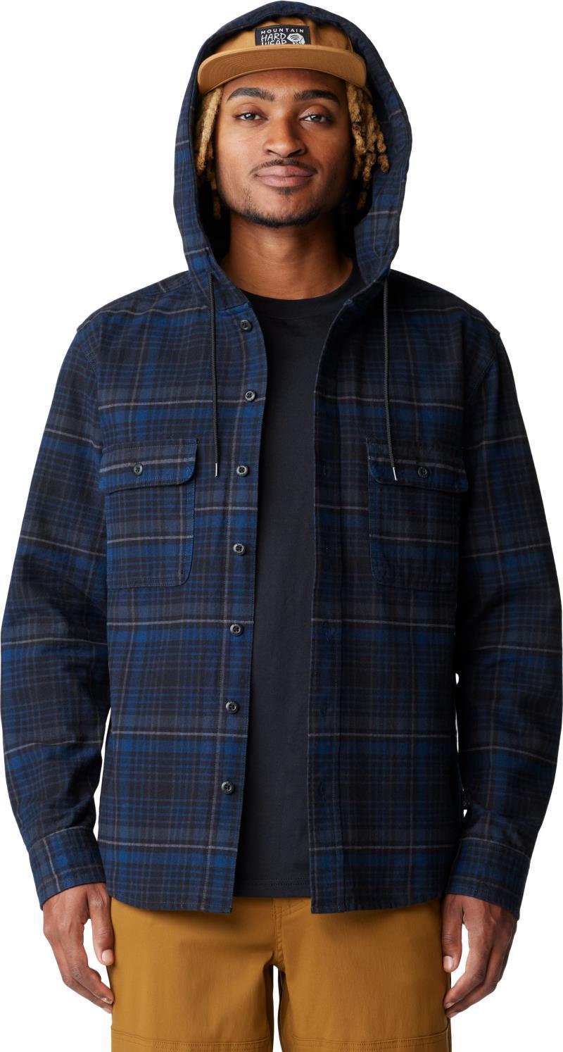 Dusk Creek LS Hooded Shirt - Mens - Dark Storm Bowline Plaid 4