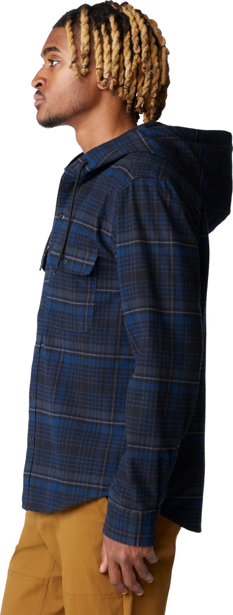 Dusk Creek LS Hooded Shirt - Mens - Dark Storm Bowline Plaid 7