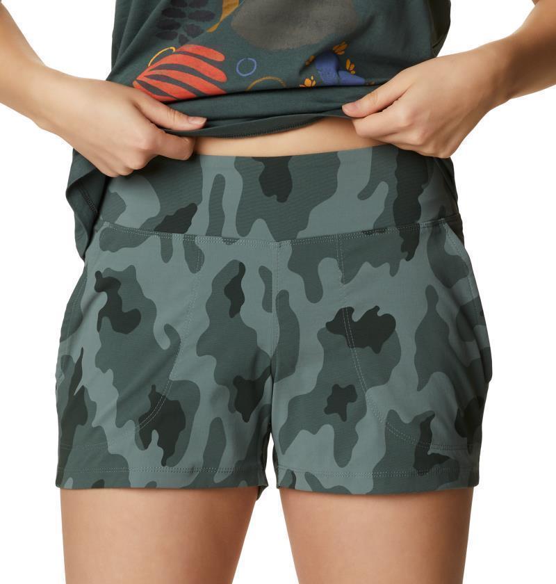 Dynama/2 Shorts, Long - Womens - Thunderhead Grey Camo 1