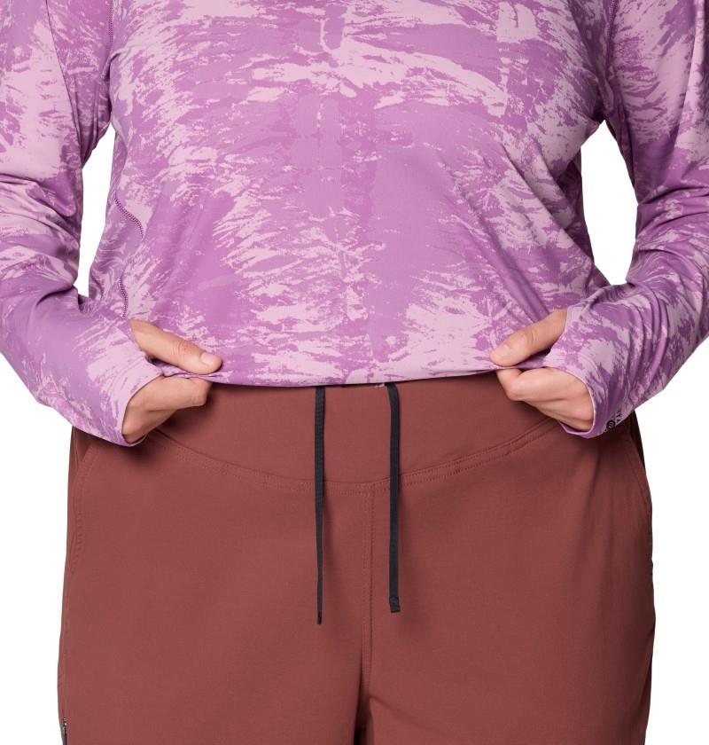 Dynama Cropped Pants, Extended - Womens - bourbon brown 1