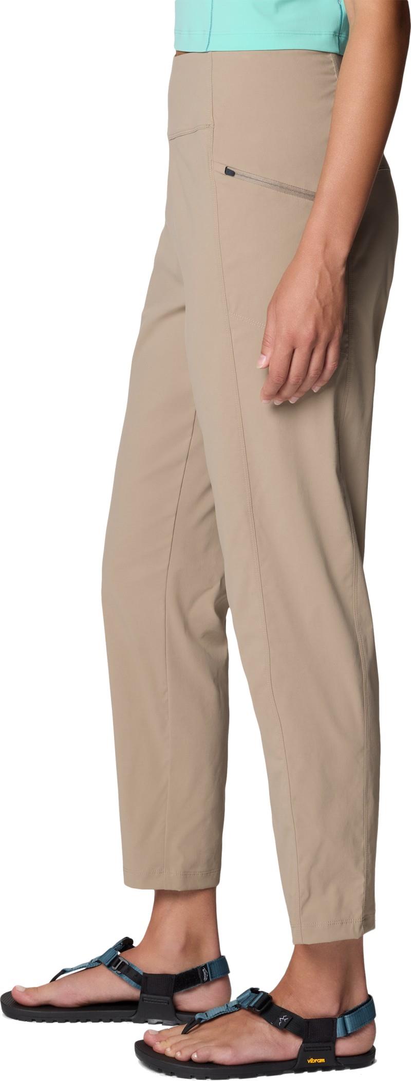 Dynama High Rise Ankle Pants - Womens - khaki 1