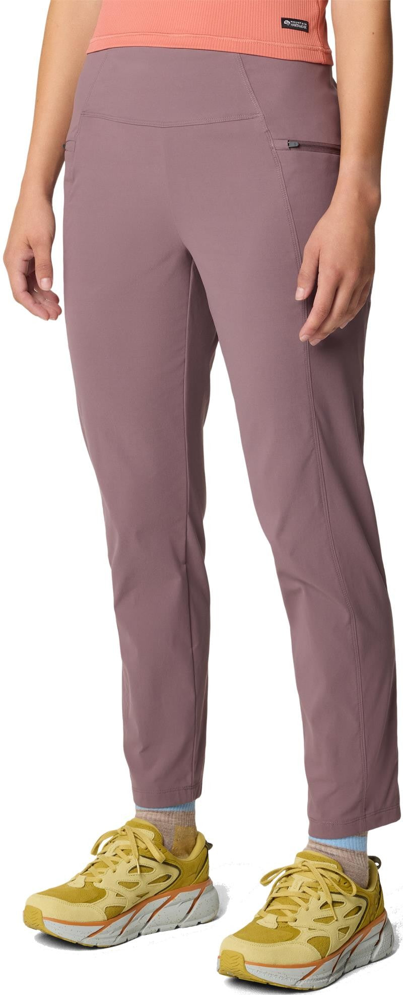 Dynama High Rise Ankle Pants - Womens - warm ash 1