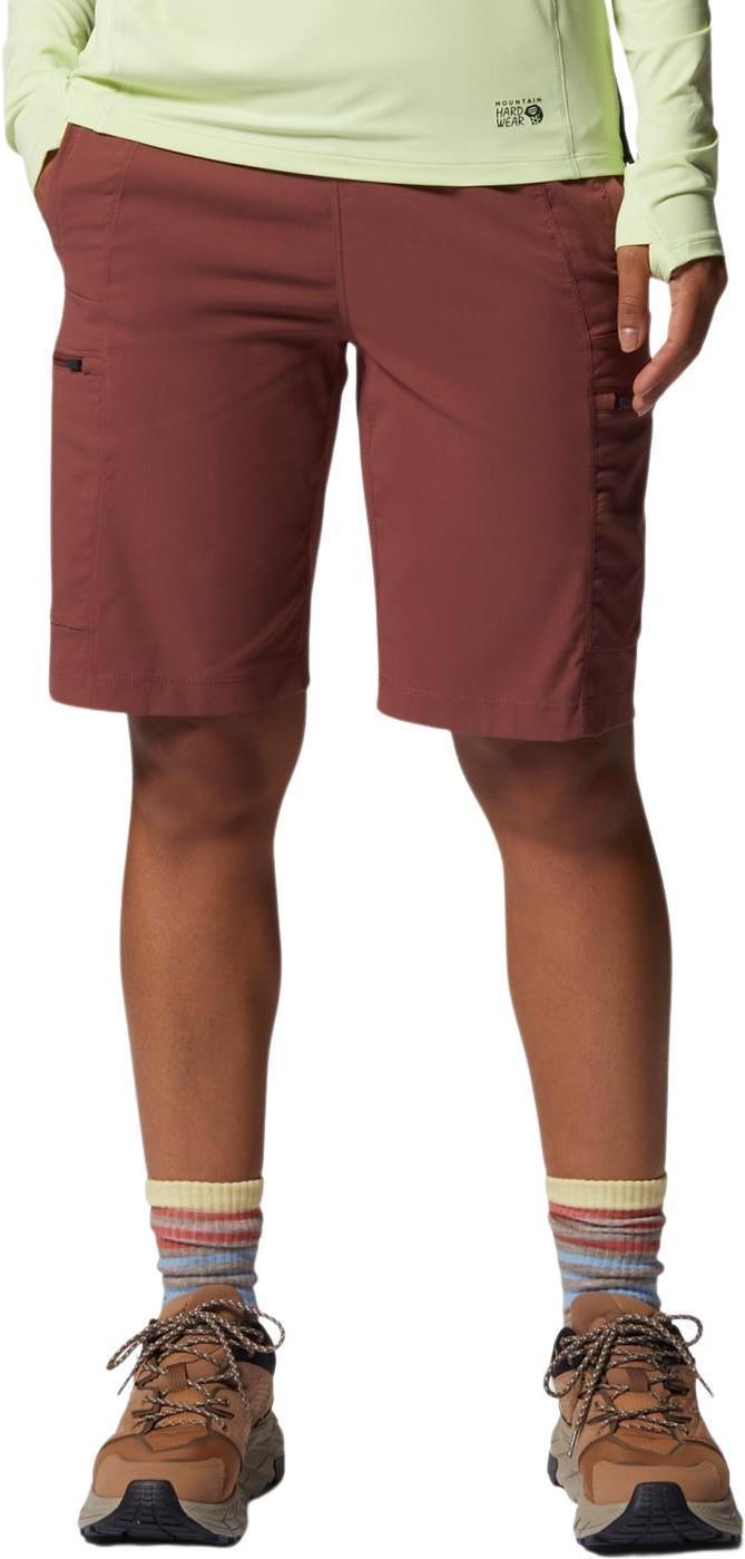 Dynama High Rise Bermuda Shorts, 9" Inseam - Womens - Clay Earth 1