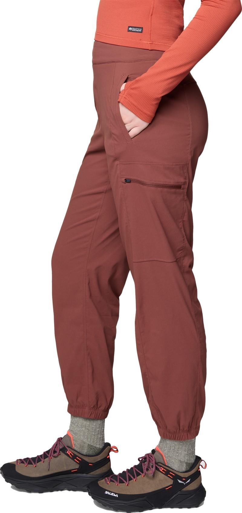 Dynama High Rise Utility Joggers - Womens - bourbon brown 1