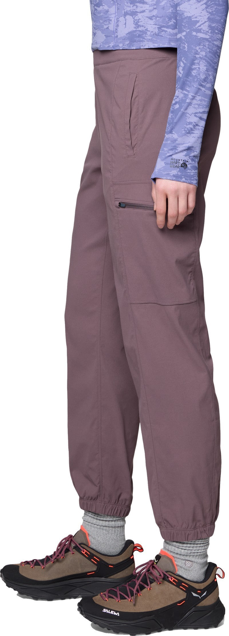 Dynama High Rise Utility Joggers - Womens - purple sage 1