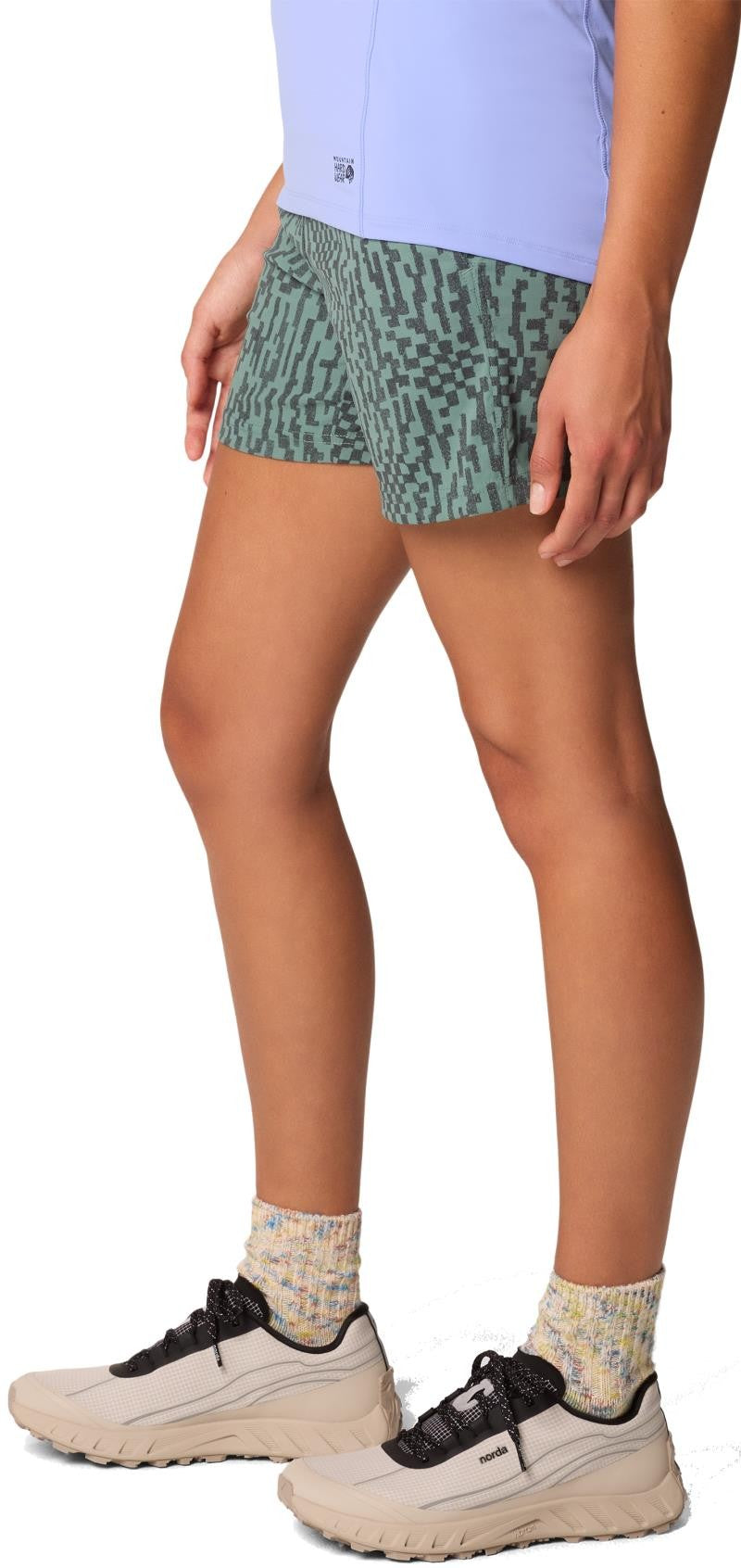 Dynama Shorts - Womens - blue pine digidaze print 1