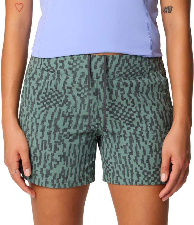 Dynama Shorts - Womens - blue pine digidaze print 1