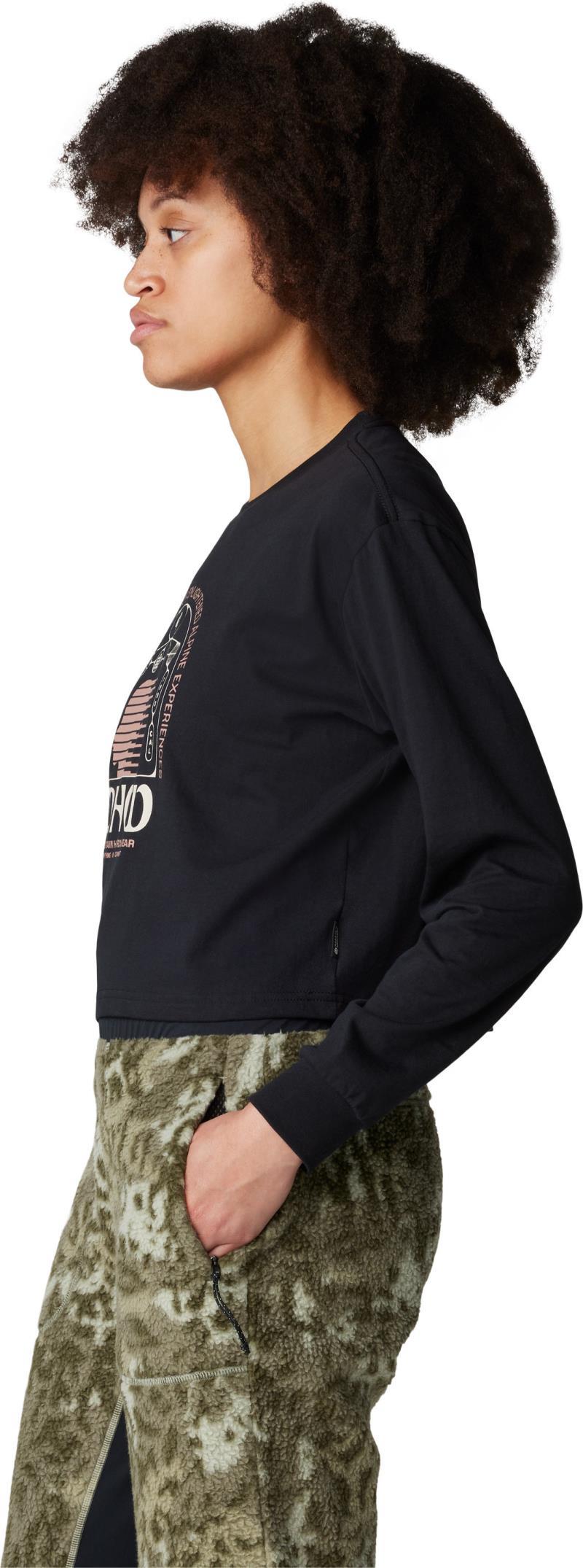Experiences Boxy Crop LS - Womens - Black 5