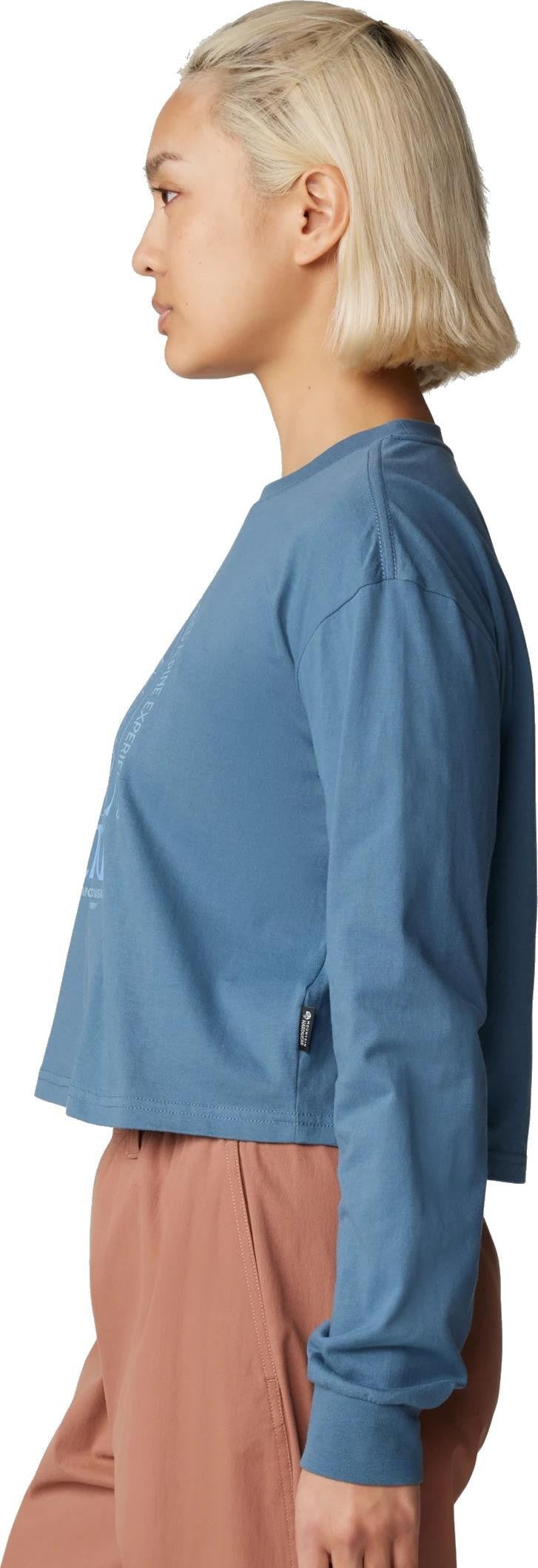 Experiences Boxy Crop LS - Womens - adriatic blue 1