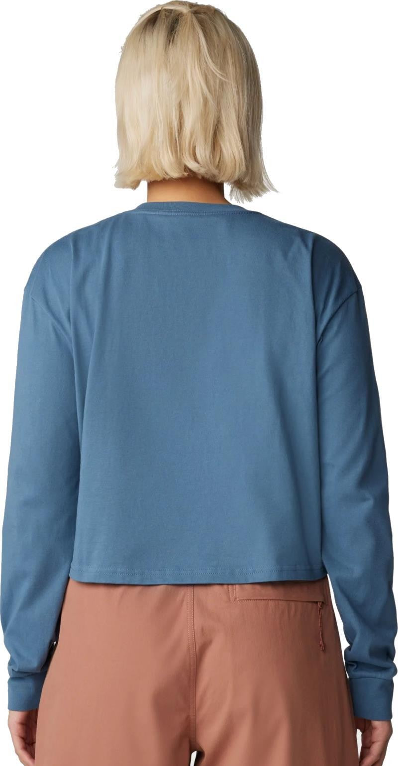 Experiences Boxy Crop LS - Womens - adriatic blue 1