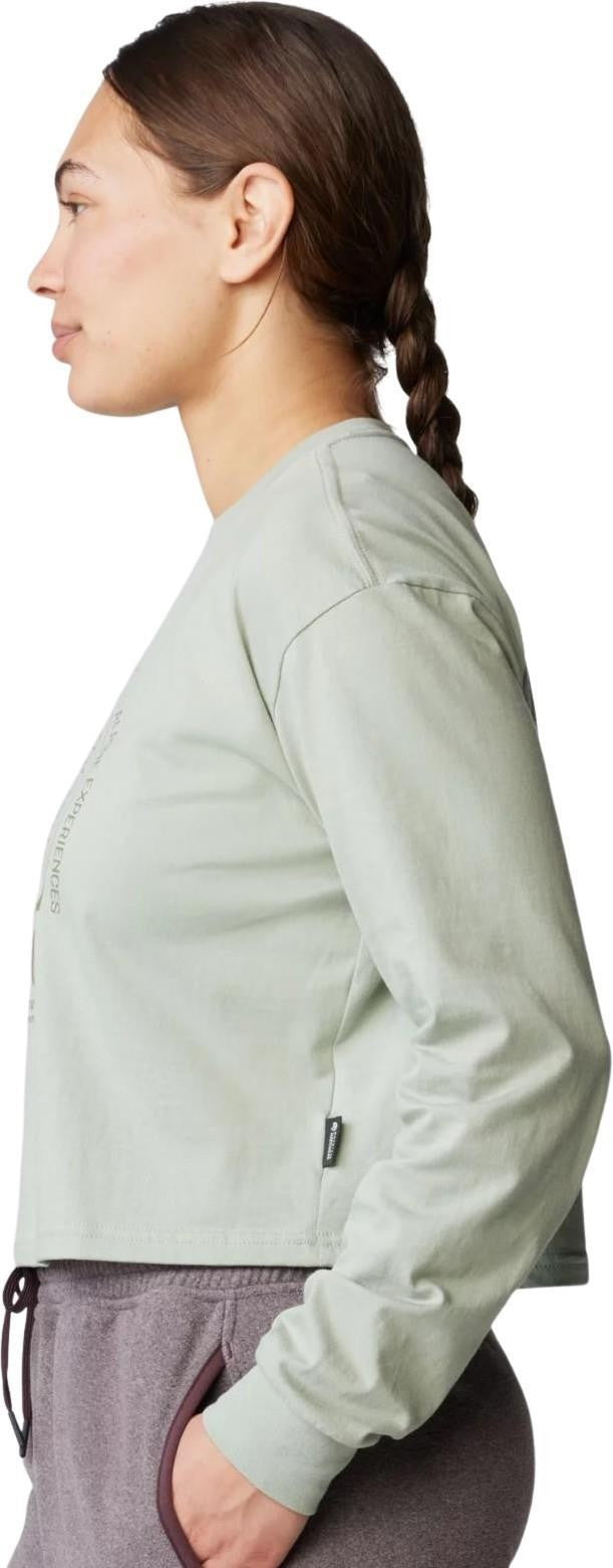 Experiences Boxy Crop LS - Womens - white sage 1
