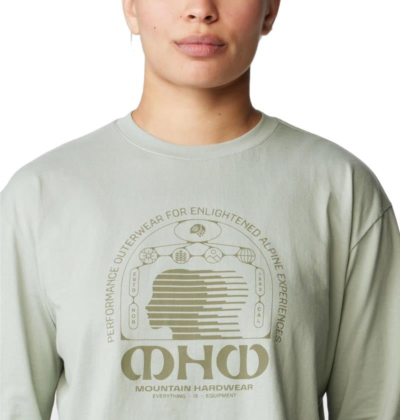 Experiences Boxy Crop LS - Womens - white sage 1