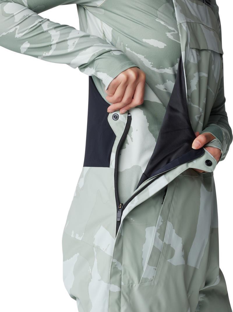 Firefall Bibs, Long - Womens - White Sage Snowdrifts Print 6