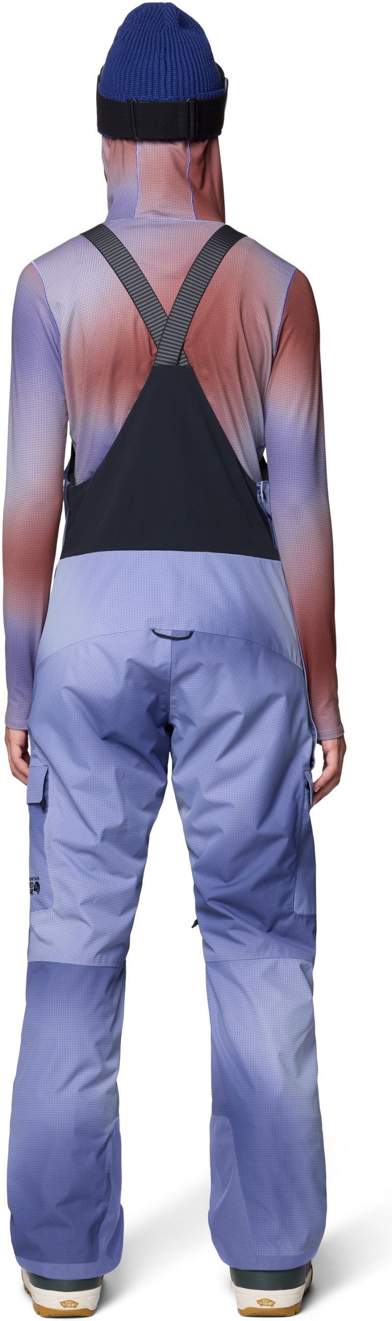 Firefall Bibs, Short - Womens - lapis dusk ombre print 1