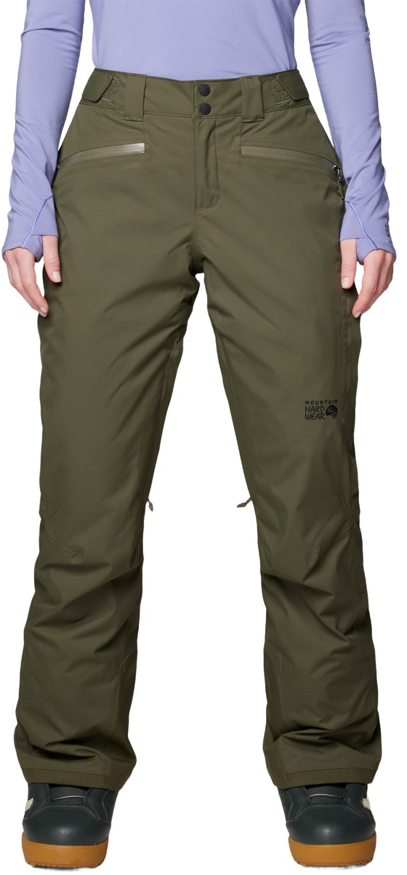 Firefall Insulated Pants, Long - Womens - dark pine 1