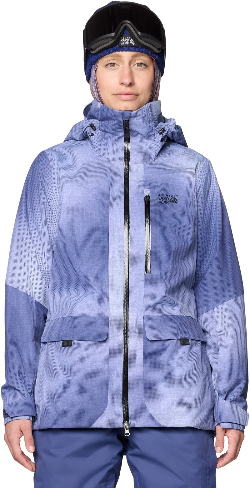 Firefall Insulated Parka - Womens - lapis dusk ombre print 1